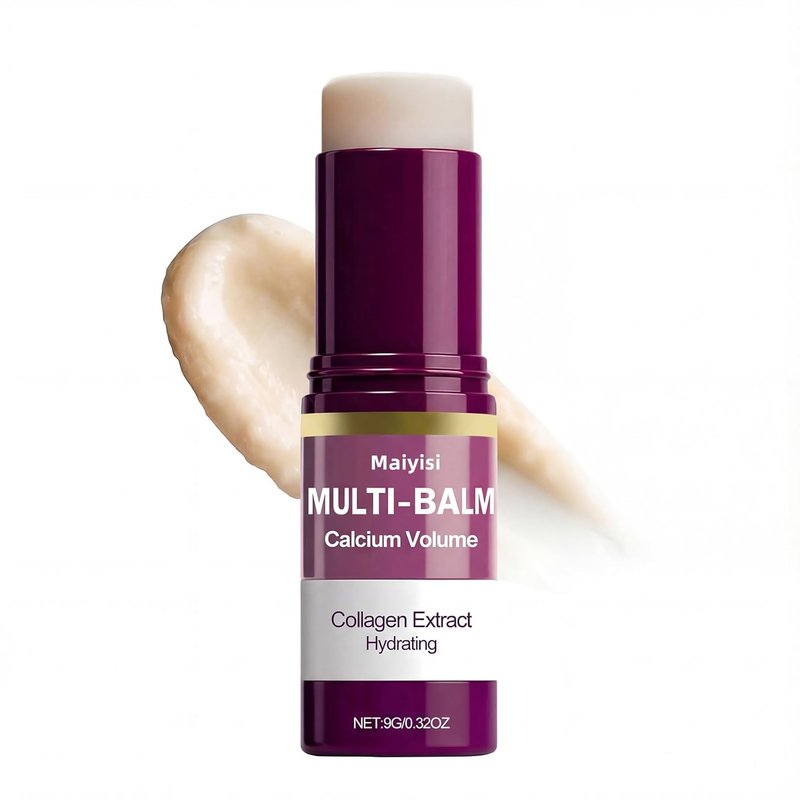 Calcium Volume Multi Balm Stick - Anti-Wrinkle Hydrating Treatment for Face, Eyes, Lips & Neck | Firming & Nourishing Balm