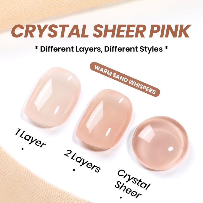 Beetles Nude Gel Nail Polish - 15ml Neutral Brown Base Color Fall Gel Polish Nail Concealer Mocha Sheer Translucent Effect Soak Off UV LED French Nail Art Manicure Gift for Women