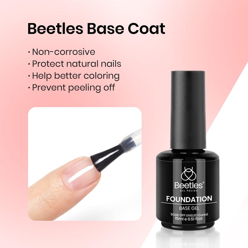 Beetles Red Gel Nail Polish Set 3Pcs 15ml – Cherry Red Soak Off UV/LED Gel, Long-Lasting High Gloss & Holiday Nail Colors, Salon Quality DIY Nails at Home