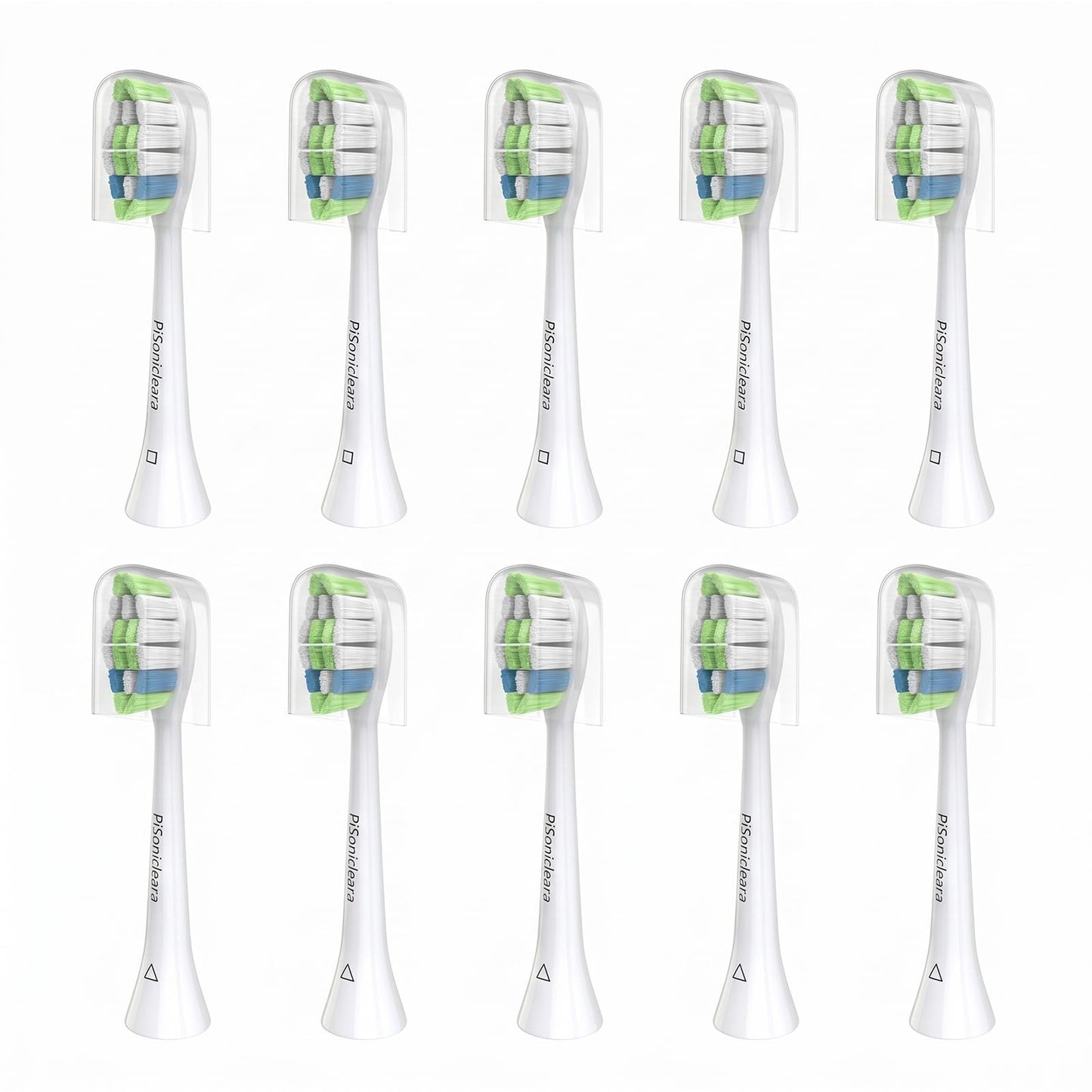 Pisonicleara Replacement Toothbrush Heads for Philips Sonicare(10 pcs)