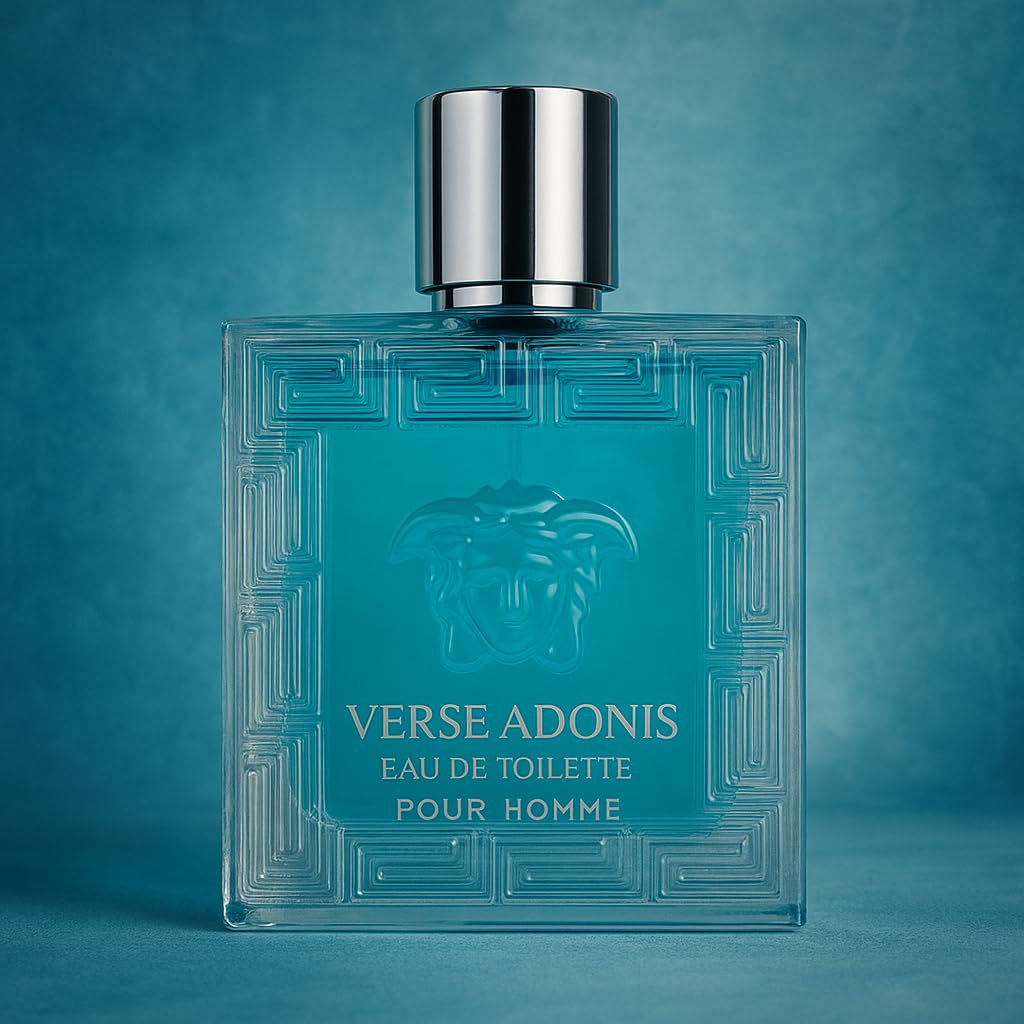 Verse Adonis Men’s Cologne Gift Set – 4 Fragrance Collection (Energetic, Pour Homme, Aquarius Blue, Uomo Fantasy) – Long Lasting Cologne Sprays with Fresh, Citrus, Woody Notes – 3.4 Fl Oz Each