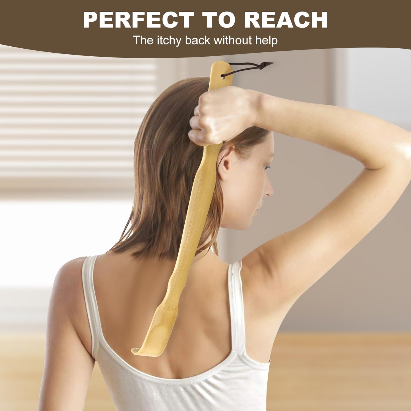 YIMICOO 3 Pack Wooden Back Scratcher, 17 Inch Curved Long Handle Bamboo Back Scratchers Ideal Gifts for Adults Men Women, with Beautiful Gift Packaging
