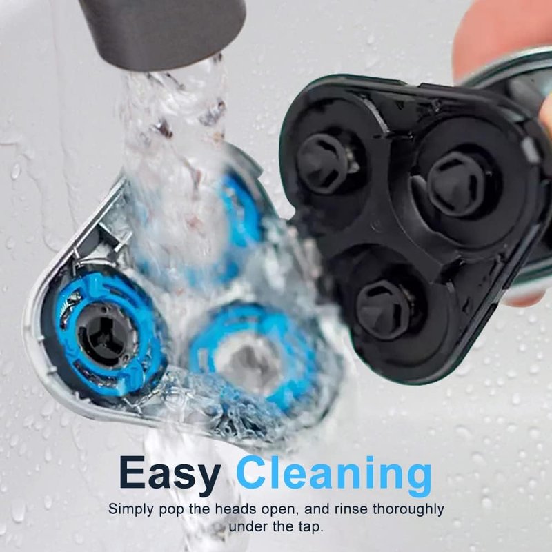 SH50 Replacement Blades Compatible with Philips Aquatec Shaver, 5000 Shavers Series, 6-pc Blades with Retaining Rings