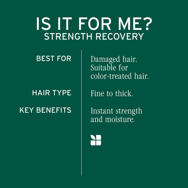 Biolage Strength Recovery Repairing Spray - Leave-In Treatment, Strengthens & Repairs Damaged Hair, Heat Protectant, Detangling Leave-In Treatment, With Olive Squalane & Vegan Proteins, 8.5 Fl Oz