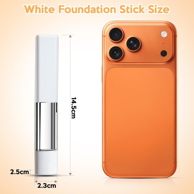 Korean Color Changing Foundation Stick with Brush for Lumine Skin, 2-in-1 Waterproof & Long-Lasting Hydrating Makeup, Dual-Ended Foundation & Concealer Stick (202)