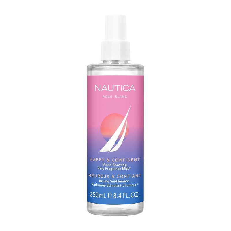 Nautica Rose Island Body Mist for Women - Long Lasting Lemon, Rose & Musk Fragrance | 8.4 Fl Oz