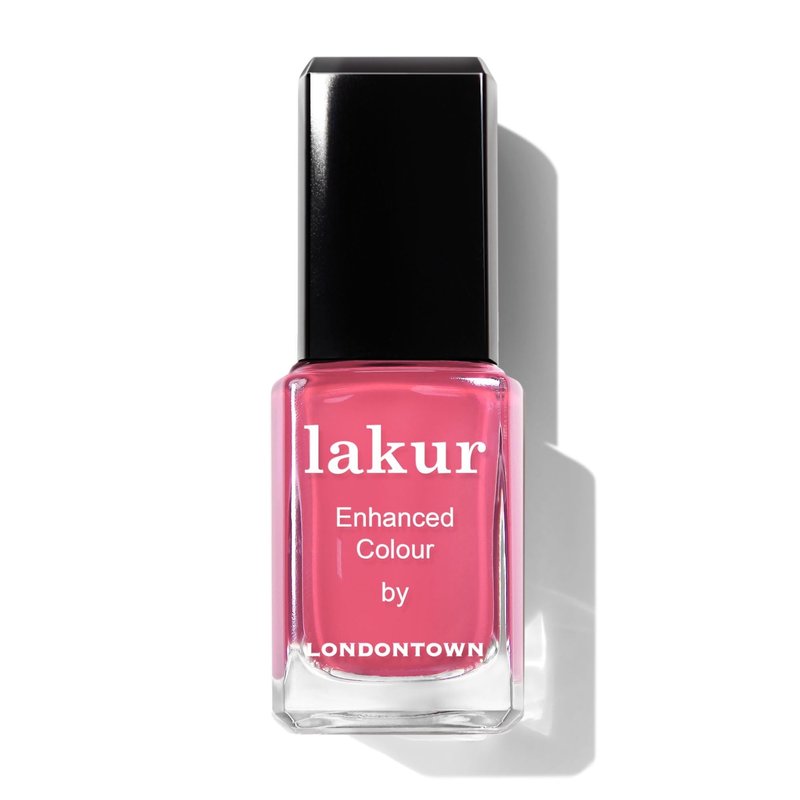 LONDONTOWN Lakur Nail Polish – Pink & Purple Shades, Long-Lasting, Streak-Free, Chip-Resistant | 21+ Free Non-Toxic Vegan Nail Color, Strengthens & Hydrates Nails, 0.4 Fl Oz, Electric Flamingo