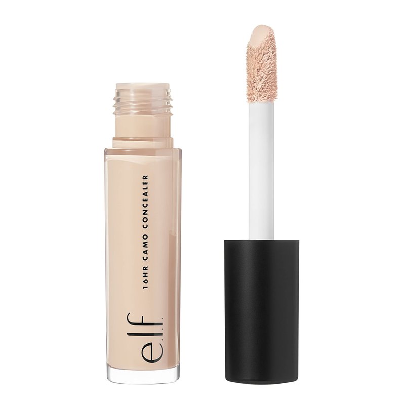 e.l.f. 16HR Camo Concealer, Full Coverage, Matte Finish Under-Eye & Blemish Corrector, Hydrating Formula, 16-Hour Crease-Resistant Wear, Medium Golden
