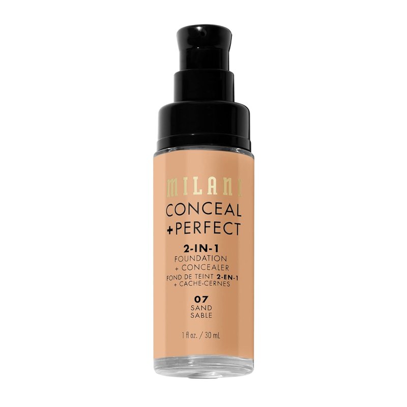Milani Conceal + Perfect Liquid Foundation - Sand Shade | 1 Fl. Oz.
