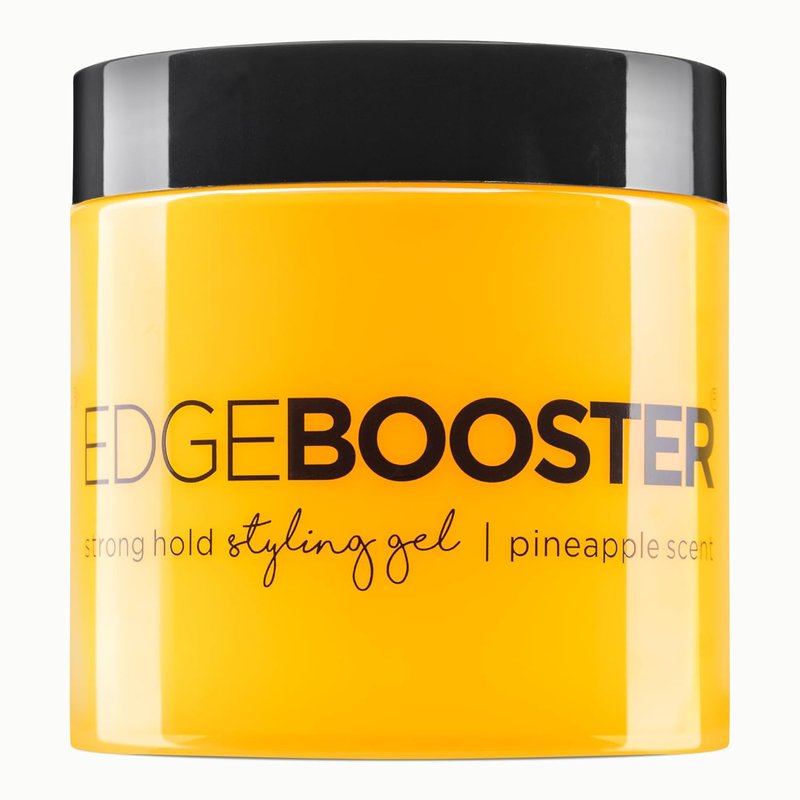 EDGE BOOSTER® Strong Hold Styling Gel - Alcohol-Free Hair Gel with Camellia Sinensis Oil for Curly & Wavy Styles | 16.9oz