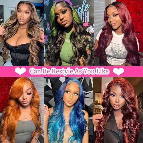 26 Inch 13x4 Lace Front Wigs Human Hair Body Wave Lace Front Wigs Human Hair Pre Plucked 13x4 Hd Lace Frontal Wigs Human Hd Lace Front Wigs for Black Women 180% Density