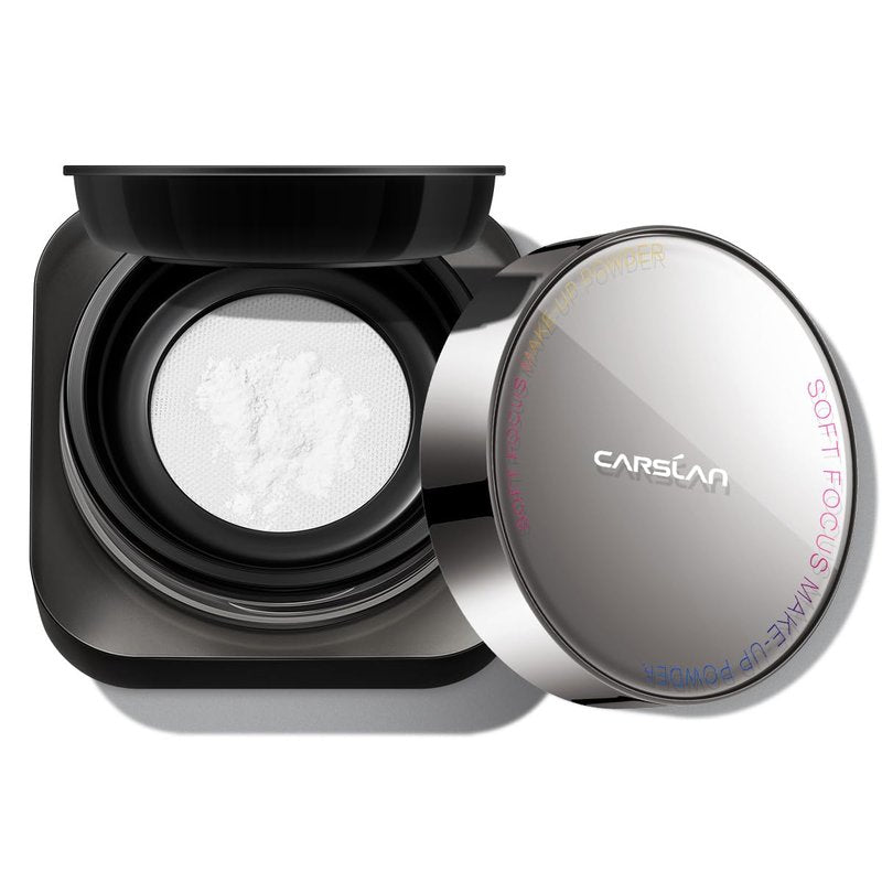 CARSLAN Soft Focus Loose Setting Powder - Waterproof, Matte, Oil Control | 24H Longwear, 02 Translucent