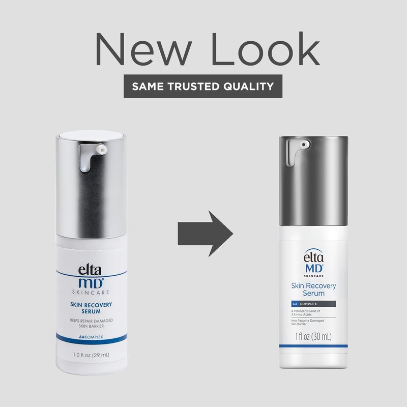 EltaMD Skin Recovery Face Serum, Redness Relief, Facial Serum Visibly Reduces Redness in 24 Hours, For Sensitive Skin, 1.0 oz Pump
