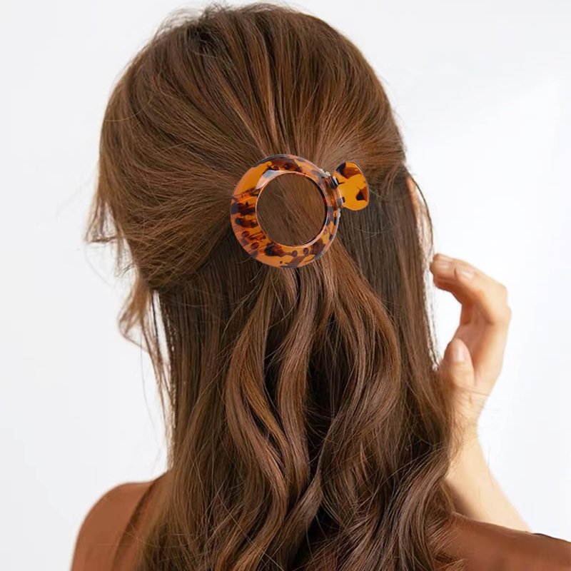 4 PCS Small Flat Hair Clips for Thin Hair Non-slip Hair Catch Jaw Clamp, Resilient Spring Action Perfect Everyday Accessory Clamps Hair Accessories for Women Girls