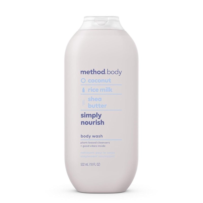 Method Body Wash - Simply Nourish Formula | Paraben & Phthalate Free | 18 oz Size