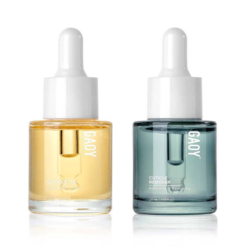 GAOY Cuticle Care Kit - Nourishing Cuticle Oil & Remover | 20ml, Promotes Nail Growth & Strength