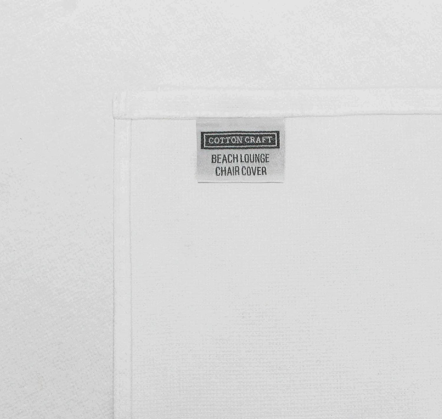 COTTON CRAFT Pool Lounge Chair Cover - 2 Pack 100% Cotton Soft Ringspun Terry Towel - Chaise Patio Picnic Spa Sun Lounger Beach Lounge Chair Cover - Oversized 32 in W x 82 in L x 7 in Pocket – White