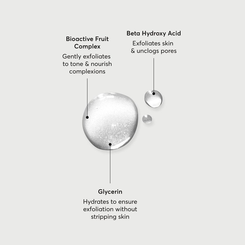 Naturium BHA Liquid Exfoliant 2%, Leave-on Face & Skin Care Exfoliating Pore Treatment, with Salicylic Acid & Bioactive Fruit Acids, Packaging May Vary, 4 oz