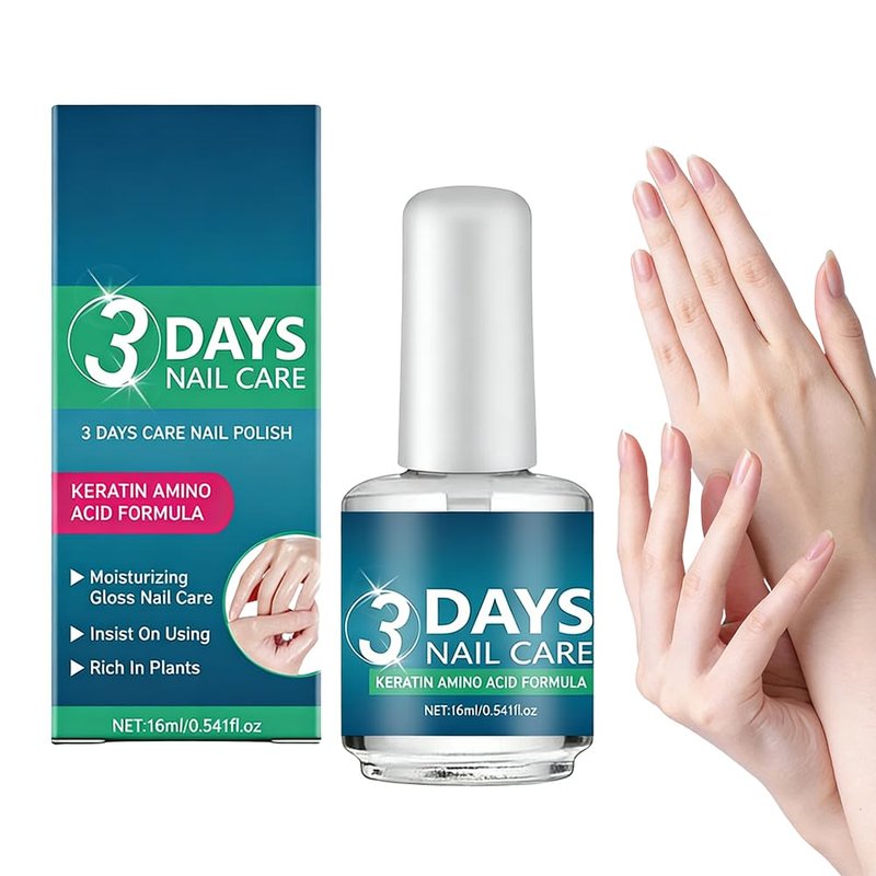 3 Days Nail Care Oil, 2026 Upgraded Keratin Nail Strengthener, Nail Moisturizer Gloss for Brittle Nails, for Women (1pcs)