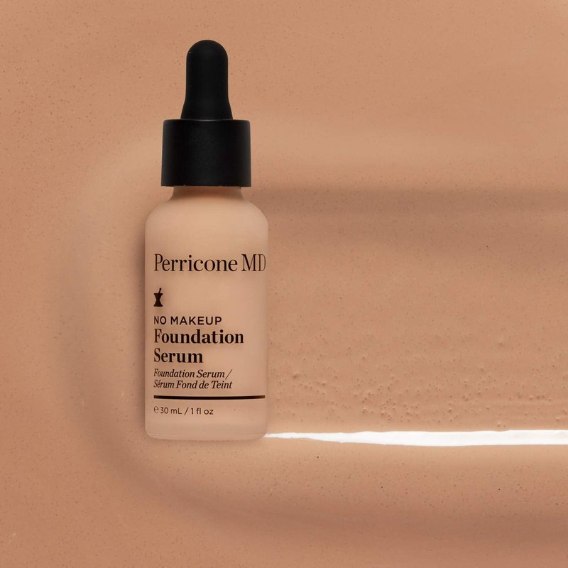 Perricone MD No Makeup Foundation Serum - Semi-Matte Hydrating Liquid Foundation Makeup - Fragrance Free, Vegan, Cruelty-Free - Buildable Medium Coverage for Dark Spots & Uneven Tone, Ivory, 1 fl oz