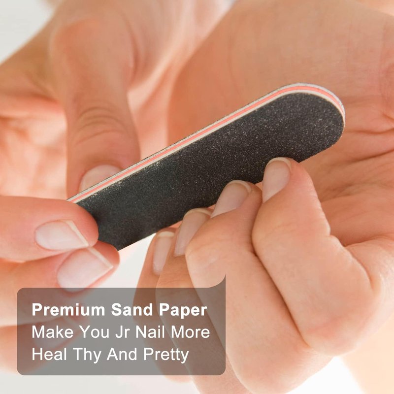 Nail Buffer Set - 52 Double-Sided 100/180 Grit Files for Home & Salon Use | RedFlow