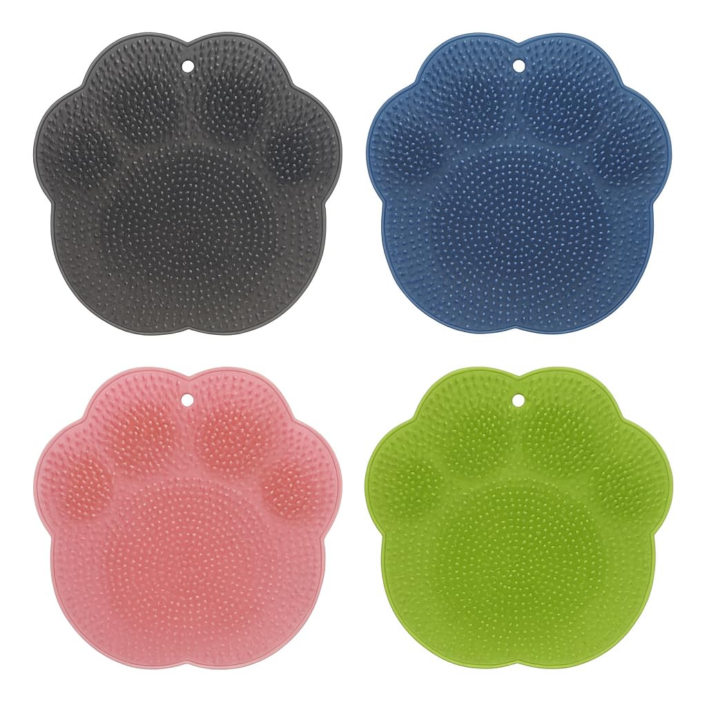 Shower Foot Scrubber Mat – Silicone Foot Brush with Non-Slip Suction Cups, Exfoliating & Massage Pad for Feet and Back Cleaning, Refreshing Shower Experience