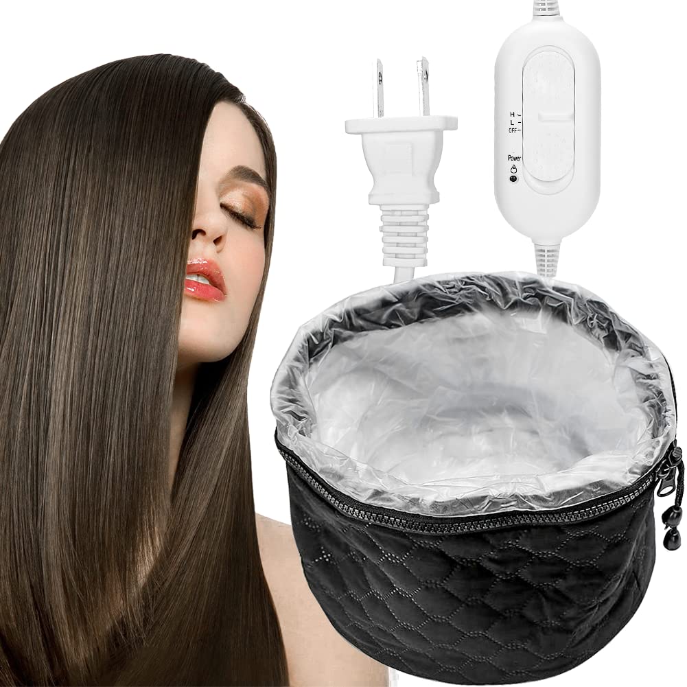 Watris Veiyi Hair Steamer - Deep Conditioning Heat Cap with 2 Temperature Settings | Home Spa Essential