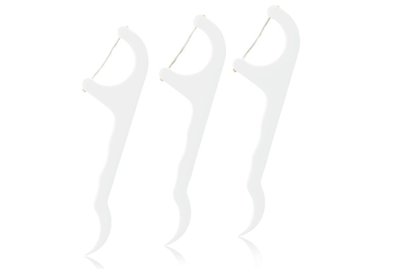 DentAdvance Original Dental Floss Picks - Premium Angled, Easy Reach Back Teeth | Tooth Flossers | Unflavored, 30 ct, w/Travel Case…