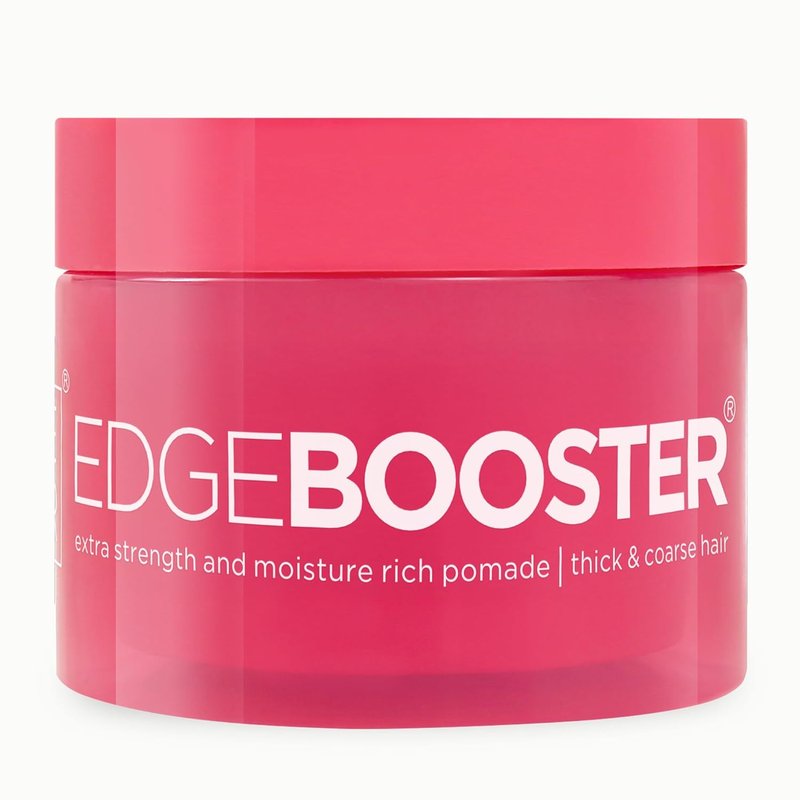 Edge Booster Extra Strength Pomade - Strong Hold Edge Control Gel for Thick Hair | Moisture Rich, High Shine, 3.38 oz
