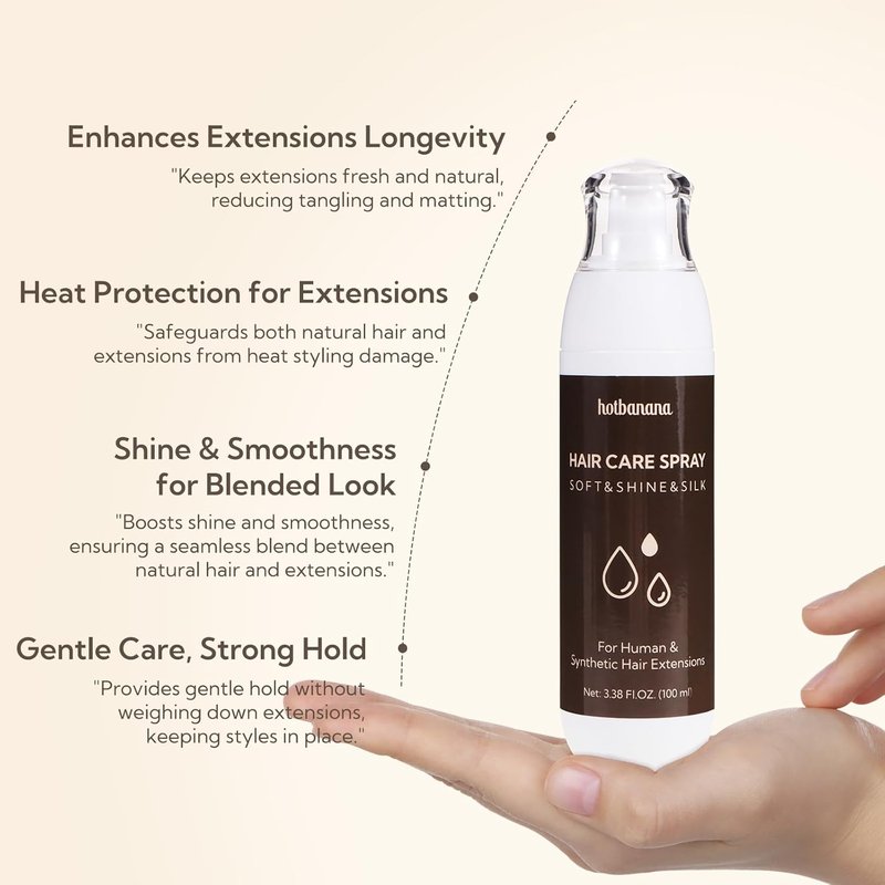 Leave-in Conditioner Spray - Anti-Frizz Detangling Spray for All Hair Types | 3.38 Oz