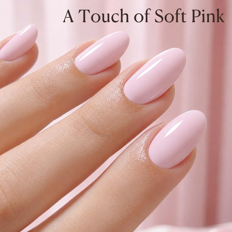 AZUREBEAUTY 6 Colors 15ml HEMA Free Pink Purera Gel Nail Polish Set, Same Color Bottles, Soak Off UV LED Gel Polish Kit Nail Art for DIY at Home Manicure Salon Gift, Neon Light Bright Baby Pink