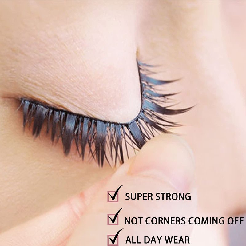 Clear Eyelash Glue Super Strong Hold Adhesive Waterproof for Sensitive Eyes False Lashes 0.18 oz