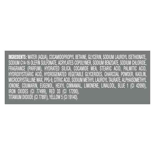 DOVE MEN + CARE Body and Face Wash 4 Count Purifying Charcoal + Clay Body Wash for Men with 24-Hour Nourishing Micromoisture Technology 18 oz