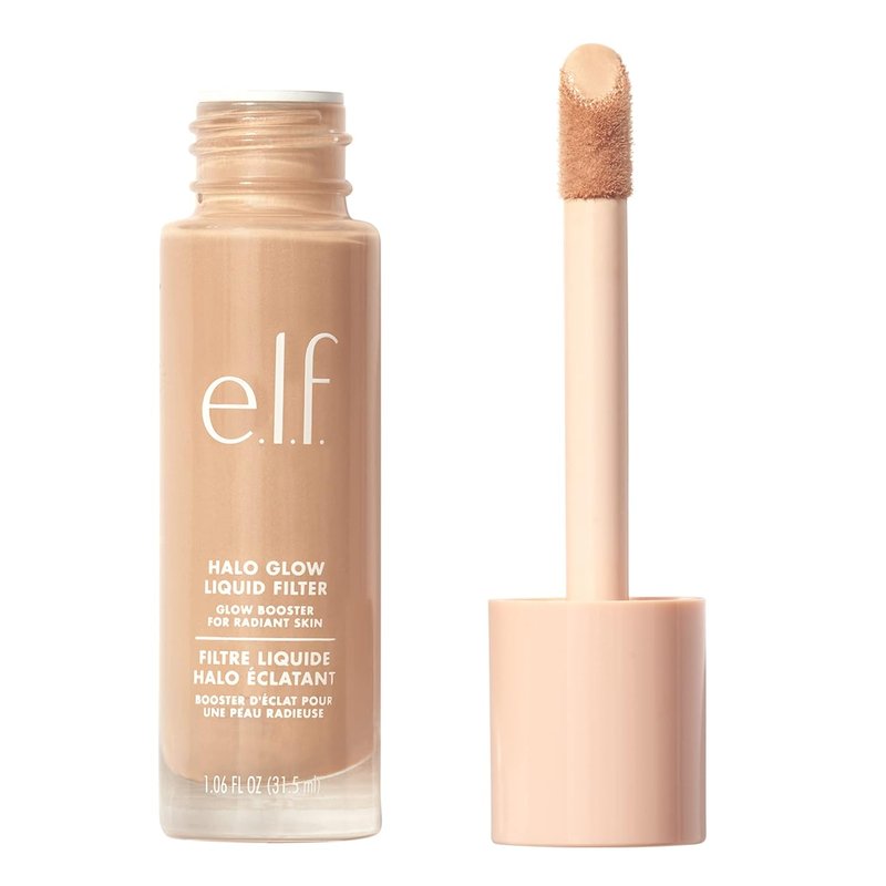 e.l.f. Halo Glow Liquid Filter - Complexion Booster for Glowing Skin | Infused with Hyaluronic Acid, Vegan, 3 Light/Medium