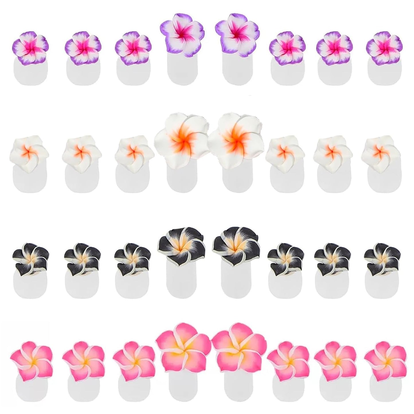 Skiennix Toe Separators - Colorful Silicone Flower Design for Perfect Pedicures | 32 Pieces