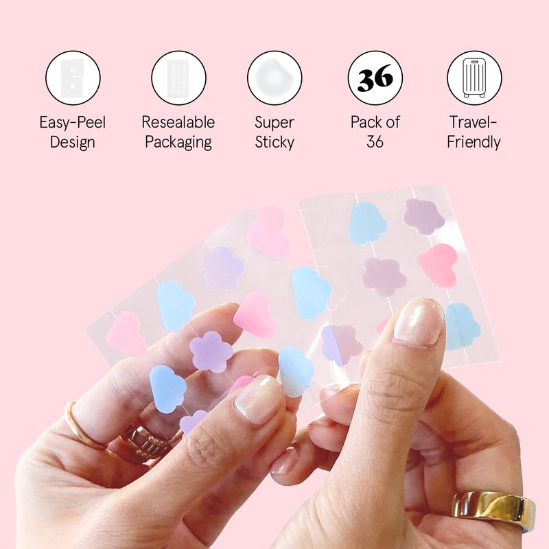 grace & stella Award Winning Pore Strip - Pimple Patches for Face - Hydrocolloid Acne Patches - Absorbs Zits, Reduces Redness - Cute Patches Dermatologist-Tested, Vegan