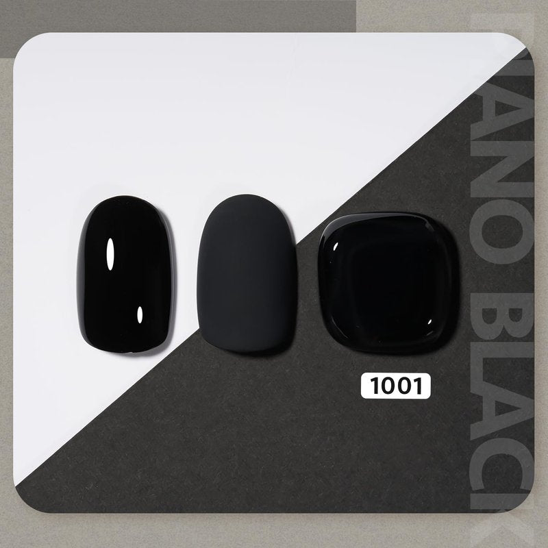 GAOY Black Gel Nail Polish, 16ml Color 1001 Soak Off UV Light Cure Gel Polish for Nail Art DIY Manicure at Home