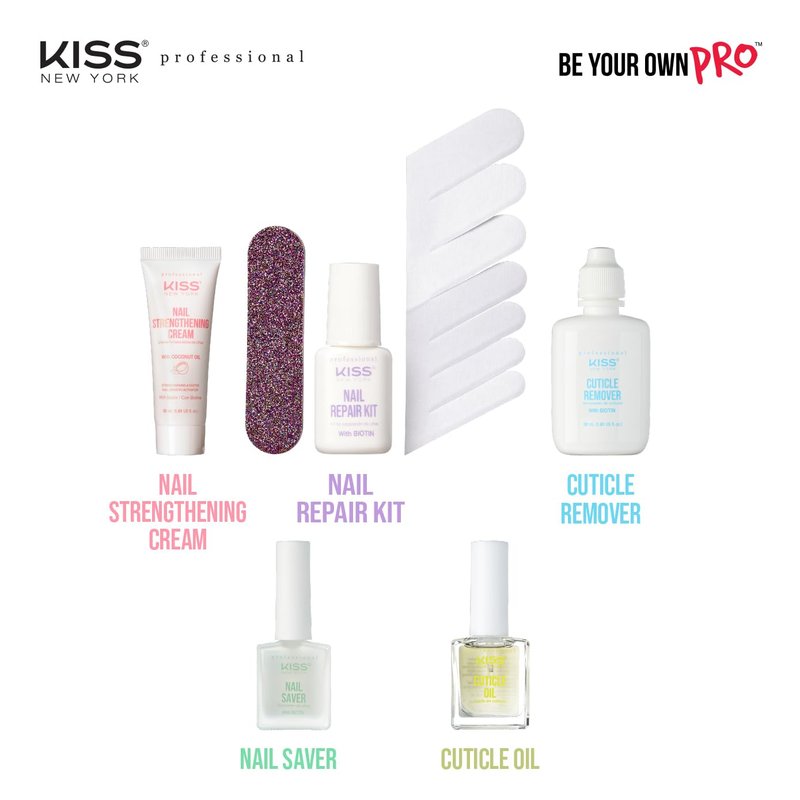 Kiss New York Nail Strengthening Cream - Coconut Oil Infused Nail Growth & Conditioning Treatment | Made in Korea