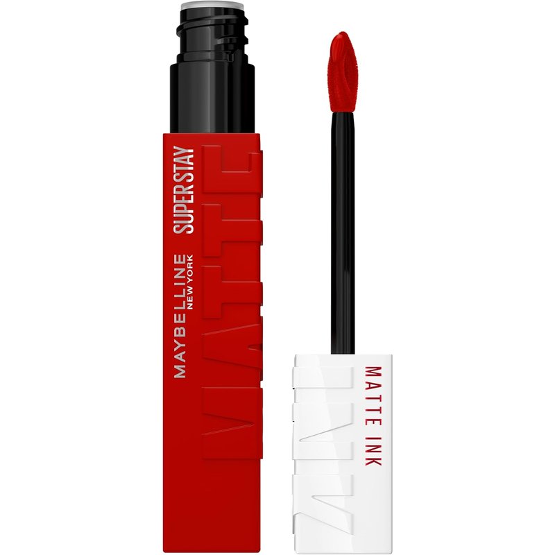 Maybelline Super Stay Matte Ink Liquid Lipstick - Long Lasting, High Impact Color | Exhilarator Ruby Red, 1 Count