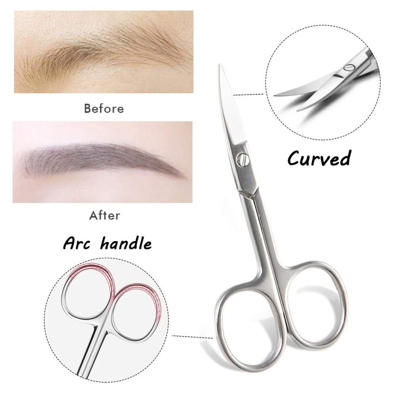 Eyebrow Trimmer Kit - 6-in-1 Scissors, Tweezers & Razor for Perfect Shaping | Ideal for Women