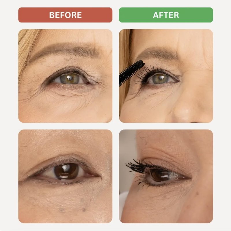Cellmetics Volumizing & Lengthening Mascara for Women 60+ | Hypoallergenic, Smudge-Free, Black
