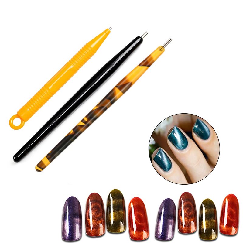 Cat Eye Nail Magnet Tools - 8-Piece Double-Head Set for 3D Nail Art | Multi-Function Design