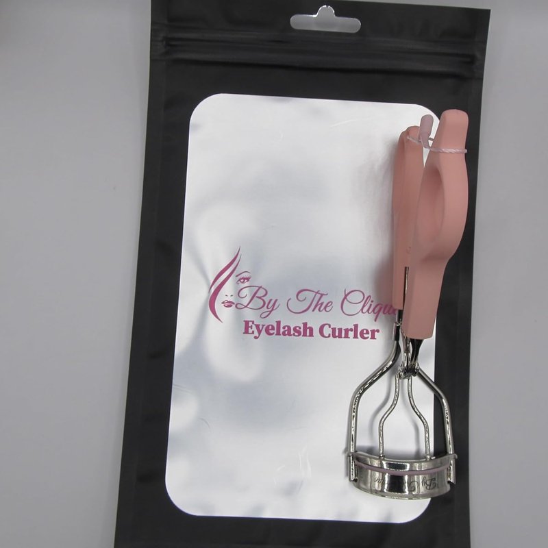 Clique | Effortless Professional Lash Curler - Soft Silicone Pads for Natural & False Lashes | Pink Comfort Grip