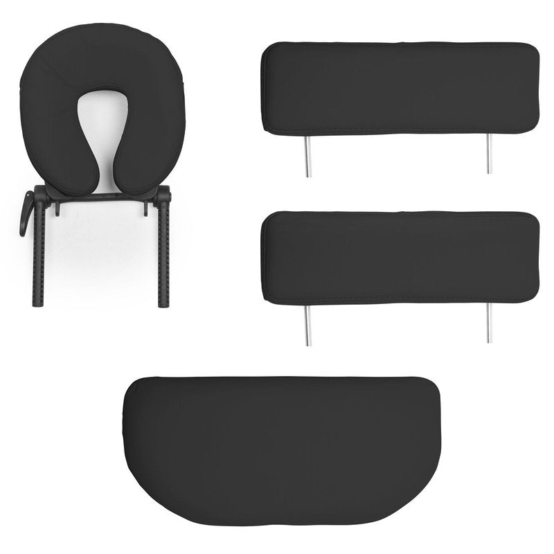 Saloniture Professional Portable Folding Massage Table with Carrying Case - Black