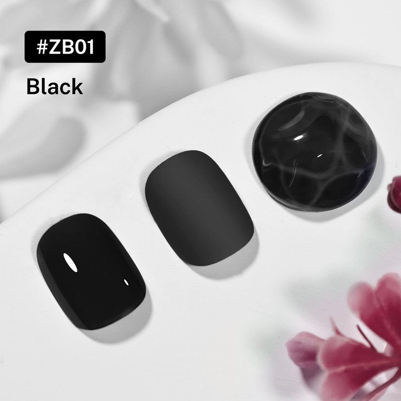 OpenLive 16.5ml Black Nail Polish Large Volume Quick Drying Nail Polish, Fast Drying and Long Lasting Color Nail Art DIY Home Manicure Gift for Women
