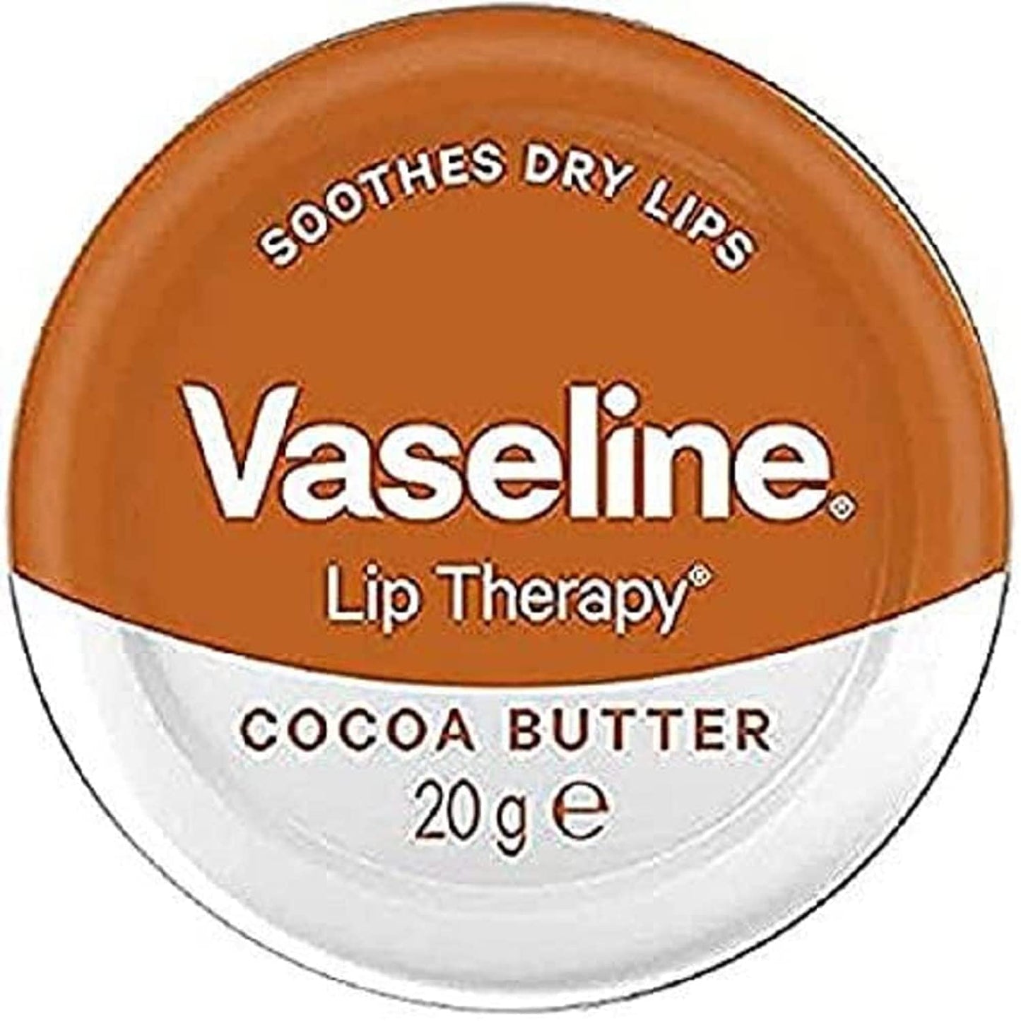 Vaseline Lip Therapy Petroleum Jelly Cocoa Butter, 20 g