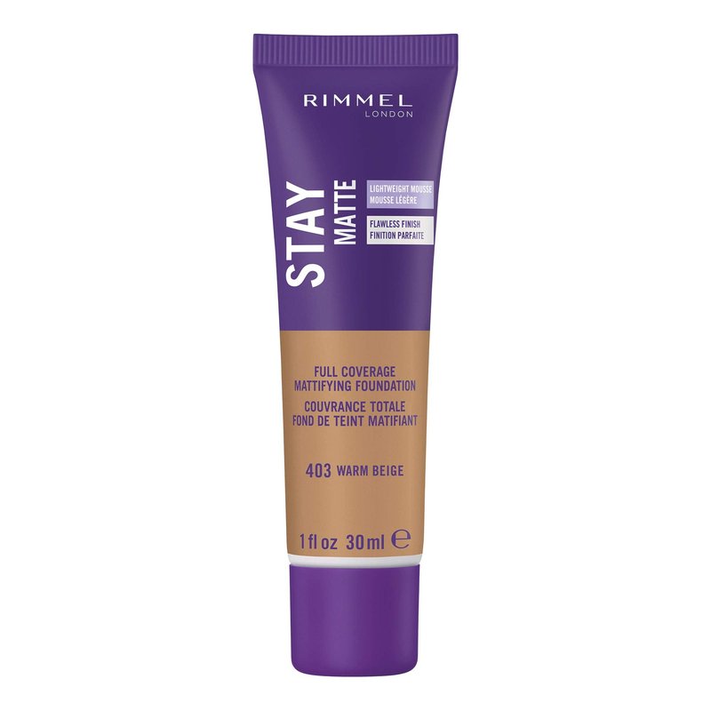 Rimmel Stay Matte Foundation, Warm Beige, 1 Fluid Ounce