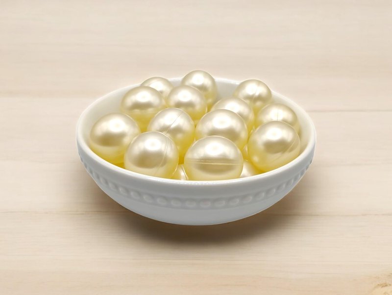 Vanilla Spice Aromatherapy Bath Pearls with Coconut Oil for Smooth, Silky, moisturized Skin (25 Count)