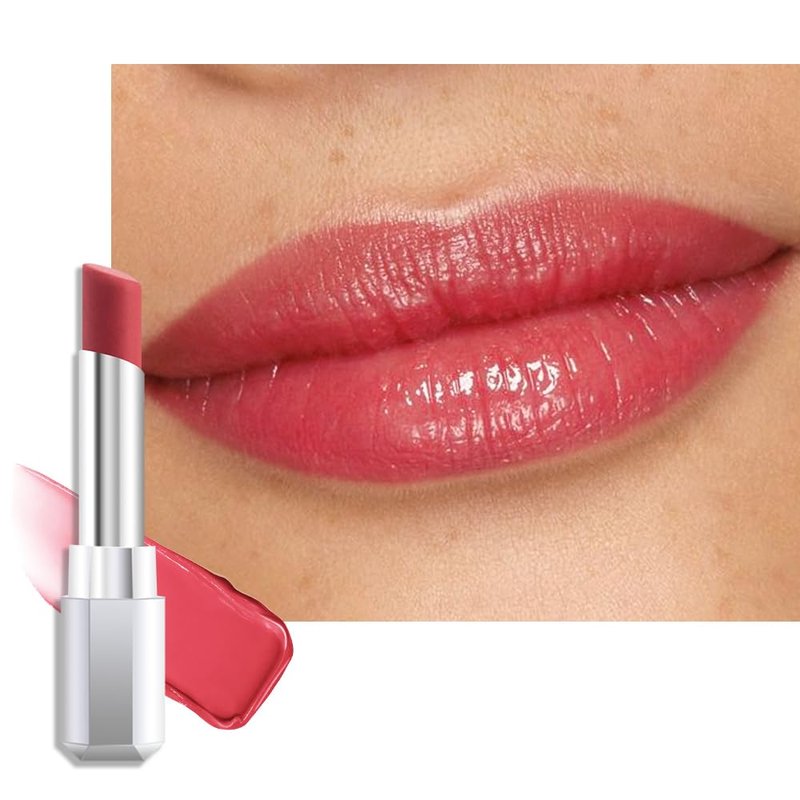 evpct Girly Pink Honey Lipstick Tinted Lip Balm, Moisturizing Tinted Lip Oil Stick Lipstick for Older Women, Sheer Lightweight Hydrating Nourishing Shine Tinted Lip Color Gloss Tint Stain, Girly Pink