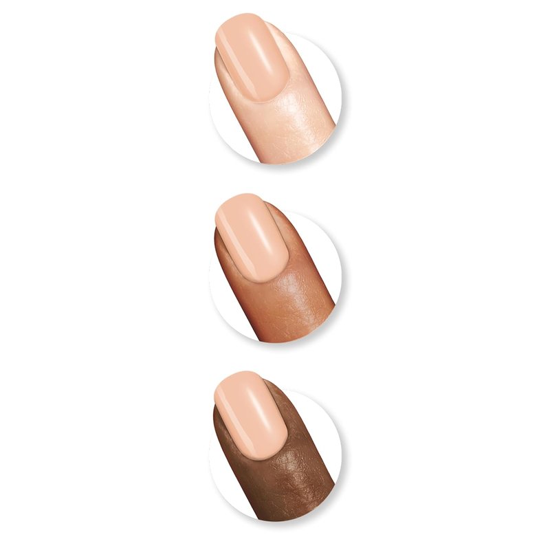 Sally Hansen Color Therapy Nail Polish - Long-Lasting Biotin & Argan Oil Formula | 210 Re-nude | Nude Pink Shade